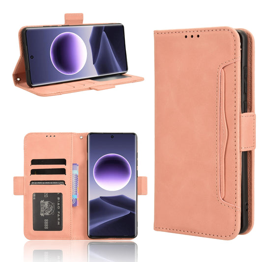 OPPO Find X7 5G Skin Feel PU Leather Wallet Phone Case with Card Slots, Cash Pocket, Magnetic Closure, Built-In Stand, Full Protection TPU Cover