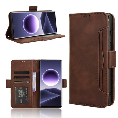 OPPO Find X7 5G Skin Feel PU Leather Wallet Phone Case with Card Slots, Cash Pocket, Magnetic Closure, Built-In Stand, Full Protection TPU Cover