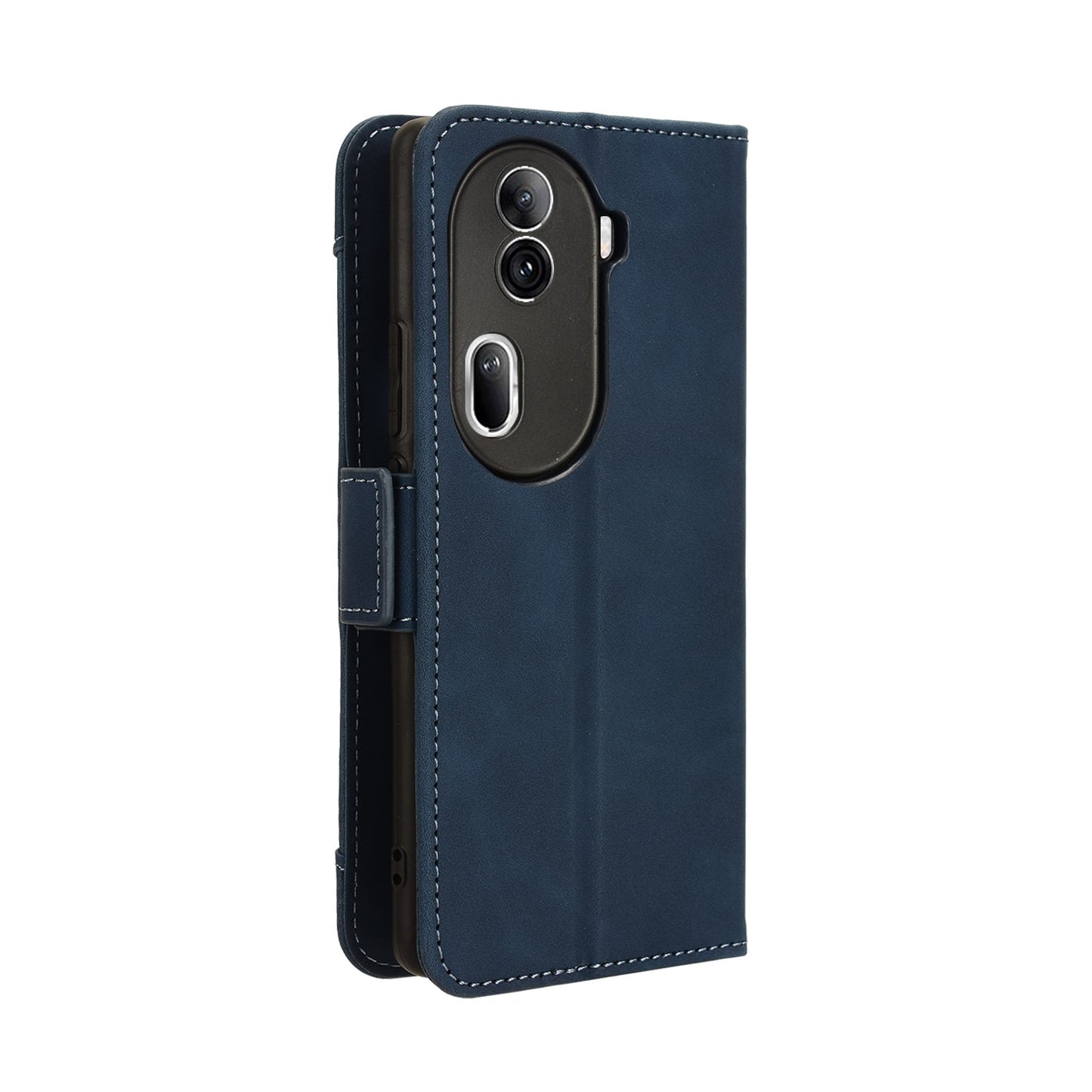 OPPO Reno11 Pro 5G Skin Feel PU Leather Wallet Phone Case with Card Slots, Cash Pocket, Magnetic Closure, Built-In Stand, Full Protection TPU Cover