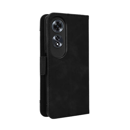 OPPO A60 4G Skin Feel PU Leather Wallet Phone Case with Card Slots, Cash Pocket, Magnetic Closure, Built-In Stand, Full Protection TPU Cover
