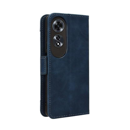 OPPO A60 4G Skin Feel PU Leather Wallet Phone Case with Card Slots, Cash Pocket, Magnetic Closure, Built-In Stand, Full Protection TPU Cover