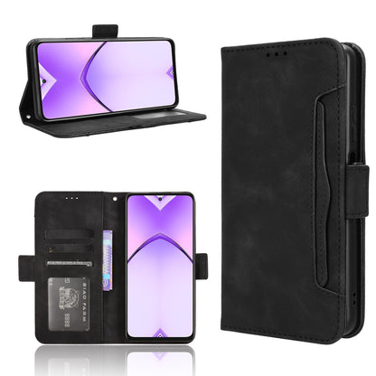OPPO A3 Pro 5G Skin Feel PU Leather Wallet Phone Case with Card Slots, Cash Pocket, Magnetic Closure, Built-In Stand, Full Protection TPU Cover