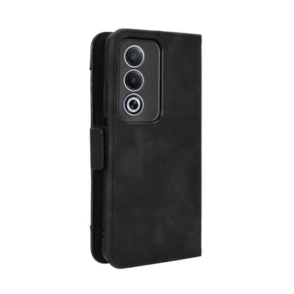 OPPO A3 Pro 5G Skin Feel PU Leather Wallet Phone Case with Card Slots, Cash Pocket, Magnetic Closure, Built-In Stand, Full Protection TPU Cover