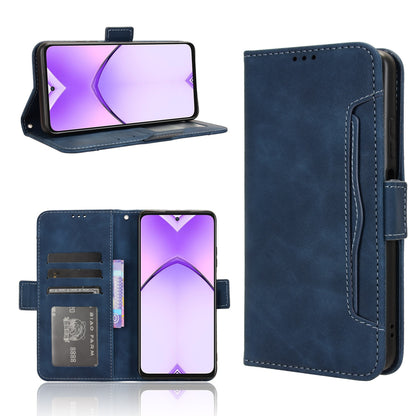 OPPO A3 Pro 5G Skin Feel PU Leather Wallet Phone Case with Card Slots, Cash Pocket, Magnetic Closure, Built-In Stand, Full Protection TPU Cover