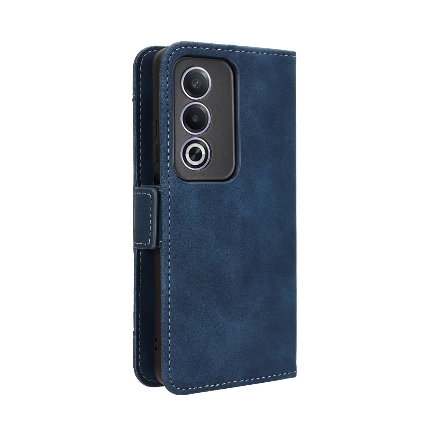OPPO A3 Pro 5G Skin Feel PU Leather Wallet Phone Case with Card Slots, Cash Pocket, Magnetic Closure, Built-In Stand, Full Protection TPU Cover