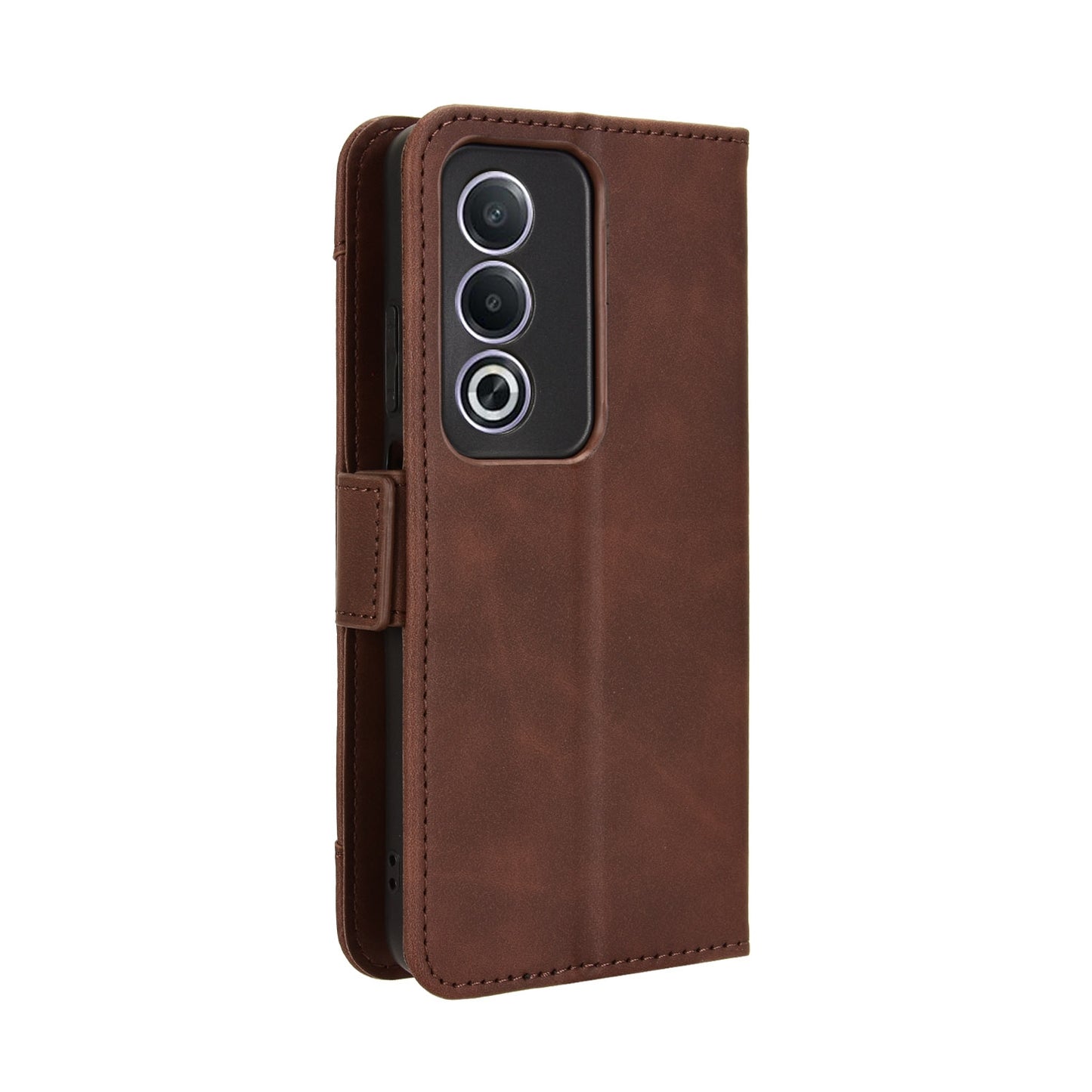 OPPO A3 Pro 5G Skin Feel PU Leather Wallet Phone Case with Card Slots, Cash Pocket, Magnetic Closure, Built-In Stand, Full Protection TPU Cover