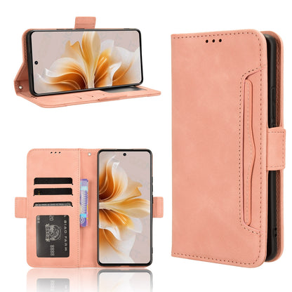OPPO F27 Pro+ 5G Skin Feel PU Leather Wallet Phone Case with Card Slots, Cash Pocket, Magnetic Closure, Built-In Stand, Full Protection TPU Cover