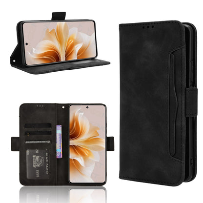OPPO F27 Pro 5G Skin Feel PU Leather Wallet Phone Case with Card Slots, Cash Pocket, Magnetic Closure, Built-In Stand, Full Protection TPU Cover