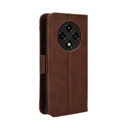 OPPO F27 Pro+ 5G Skin Feel PU Leather Wallet Phone Case with Card Slots, Cash Pocket, Magnetic Closure, Built-In Stand, Full Protection TPU Cover