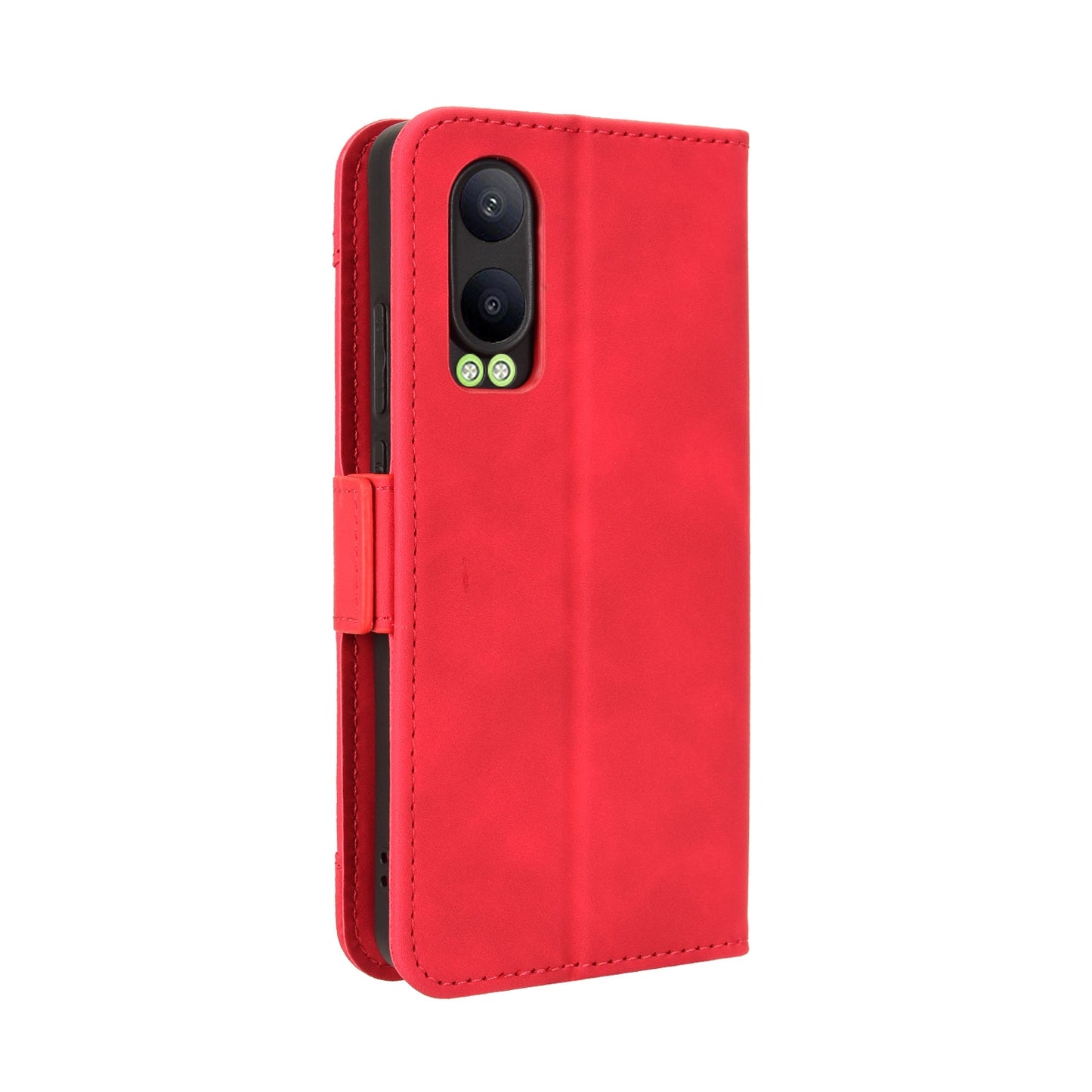 OnePlus Nord CE4 Lite 5G Skin Feel PU Leather Wallet Phone Case with Card Slots, Cash Pocket, Magnetic Closure, Built-In Stand, Full Protection TPU Cover