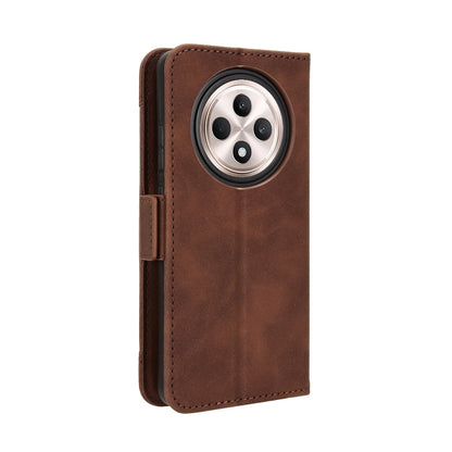 OPPO Reno12 F 5G Skin Feel PU Leather Wallet Phone Case with Card Slots, Cash Pocket, Magnetic Closure, Built-In Stand, Full Protection TPU Cover