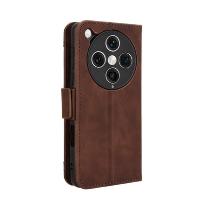 OPPO Find X8 Pro Skin Feel PU Leather Wallet Phone Case with Card Slots, Cash Pocket, Magnetic Closure, Built-In Stand, Full Protection TPU Cover