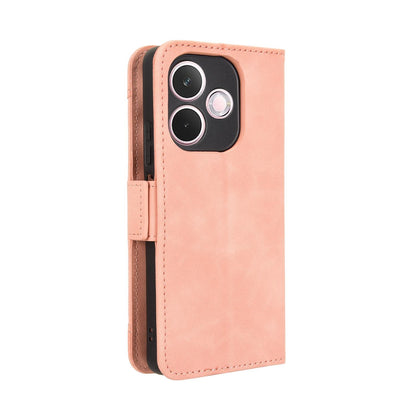 OPPO A5 Pro Skin Feel PU Leather Wallet Phone Case with Card Slots, Cash Pocket, Magnetic Closure, Built-In Stand, Full Protection TPU Cover