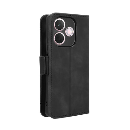 OPPO A5 Pro Skin Feel PU Leather Wallet Phone Case with Card Slots, Cash Pocket, Magnetic Closure, Built-In Stand, Full Protection TPU Cover