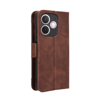 OPPO A5 Pro Skin Feel PU Leather Wallet Phone Case with Card Slots, Cash Pocket, Magnetic Closure, Built-In Stand, Full Protection TPU Cover