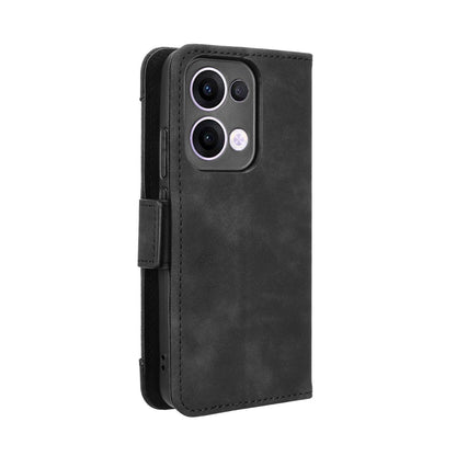 OPPO Reno13 5G Skin Feel PU Leather Wallet Phone Case with Card Slots, Cash Pocket, Magnetic Closure, Built-In Stand, Full Protection TPU Cover