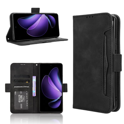 OPPO Reno13 F 4G Skin Feel PU Leather Wallet Phone Case with Card Slots, Cash Pocket, Magnetic Closure, Built-In Stand, Full Protection TPU Cover