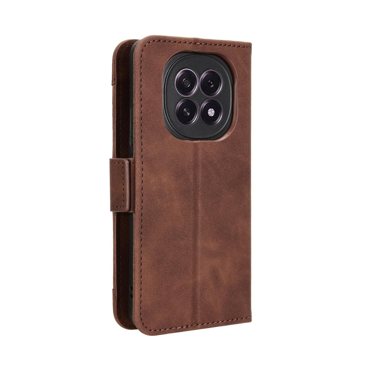 OPPO F29 5G Skin Feel PU Leather Wallet Phone Case with Card Slots, Cash Pocket, Magnetic Closure, Built-In Stand, Full Protection TPU Cover