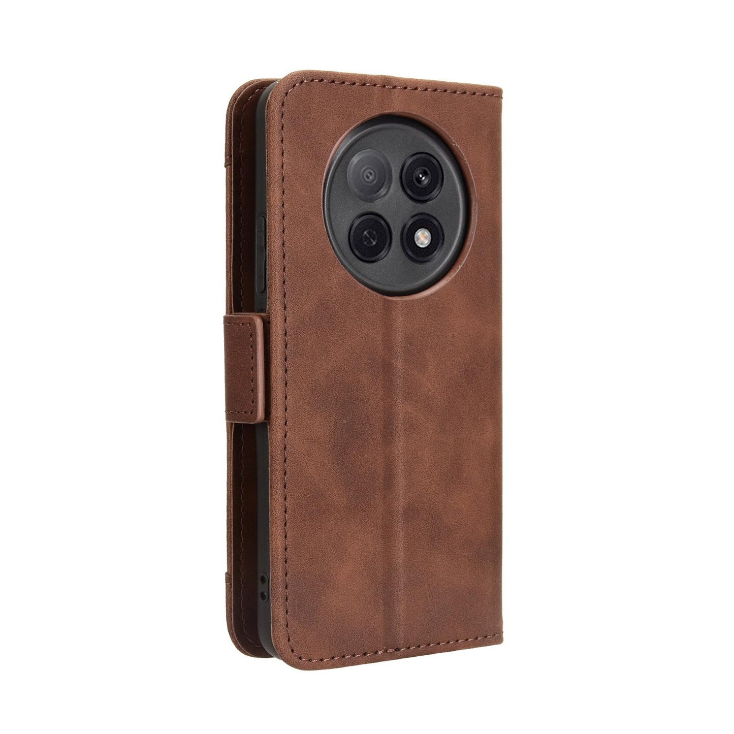 OPPO F29 Pro 5G Skin Feel PU Leather Wallet Phone Case with Card Slots, Cash Pocket, Magnetic Closure, Built-In Stand, Full Protection TPU Cover
