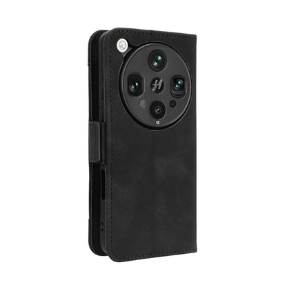 OPPO Find X8 Ultra 5G Skin Feel PU Leather Wallet Phone Case with Card Slots, Cash Pocket, Magnetic Closure, Built-In Stand, Full Protection TPU Cover