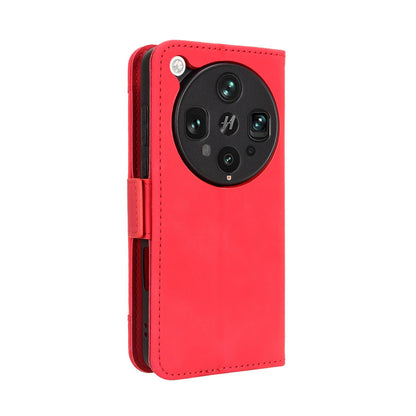 OPPO Find X8 Ultra 5G Skin Feel PU Leather Wallet Phone Case with Card Slots, Cash Pocket, Magnetic Closure, Built-In Stand, Full Protection TPU Cover