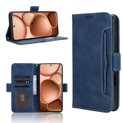 OPPO Find X8 Ultra 5G Skin Feel PU Leather Wallet Phone Case with Card Slots, Cash Pocket, Magnetic Closure, Built-In Stand, Full Protection TPU Cover