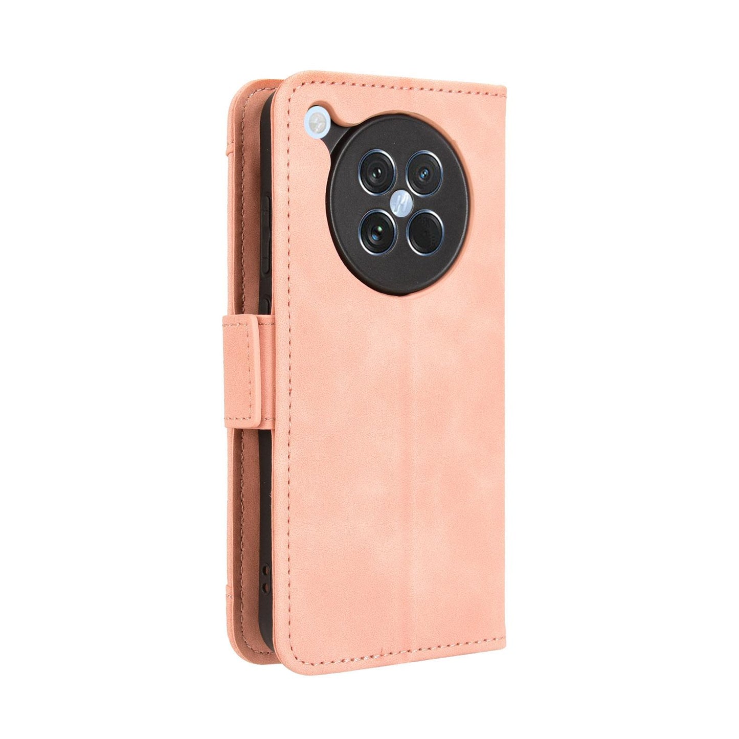 OPPO Find X8s 5G Skin Feel PU Leather Wallet Phone Case with Card Slots, Cash Pocket, Magnetic Closure, Built-In Stand, Full Protection TPU Cover