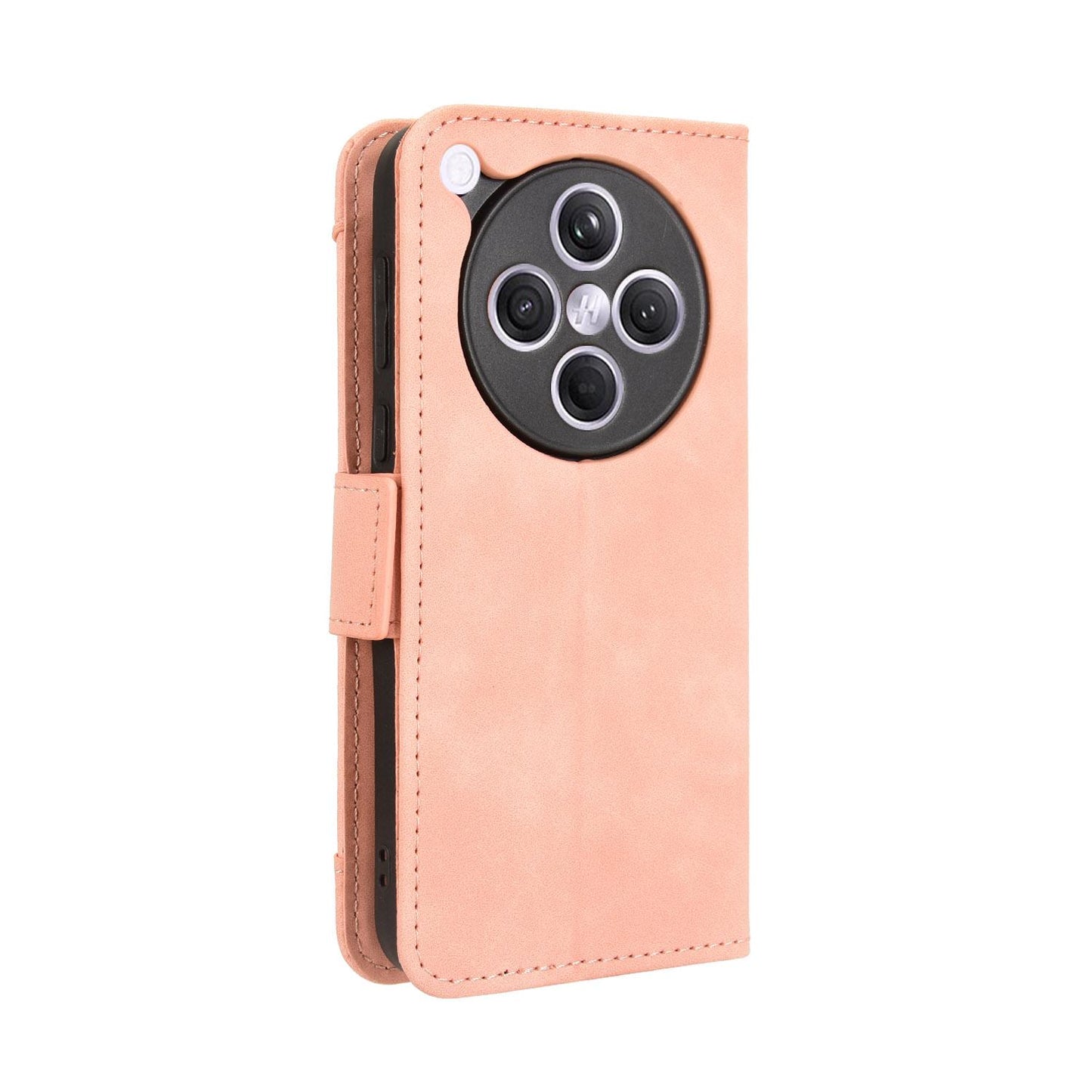 OPPO Find X8s+ 5G Skin Feel PU Leather Wallet Phone Case with Card Slots, Cash Pocket, Magnetic Closure, Built-In Stand, Full Protection TPU Cover