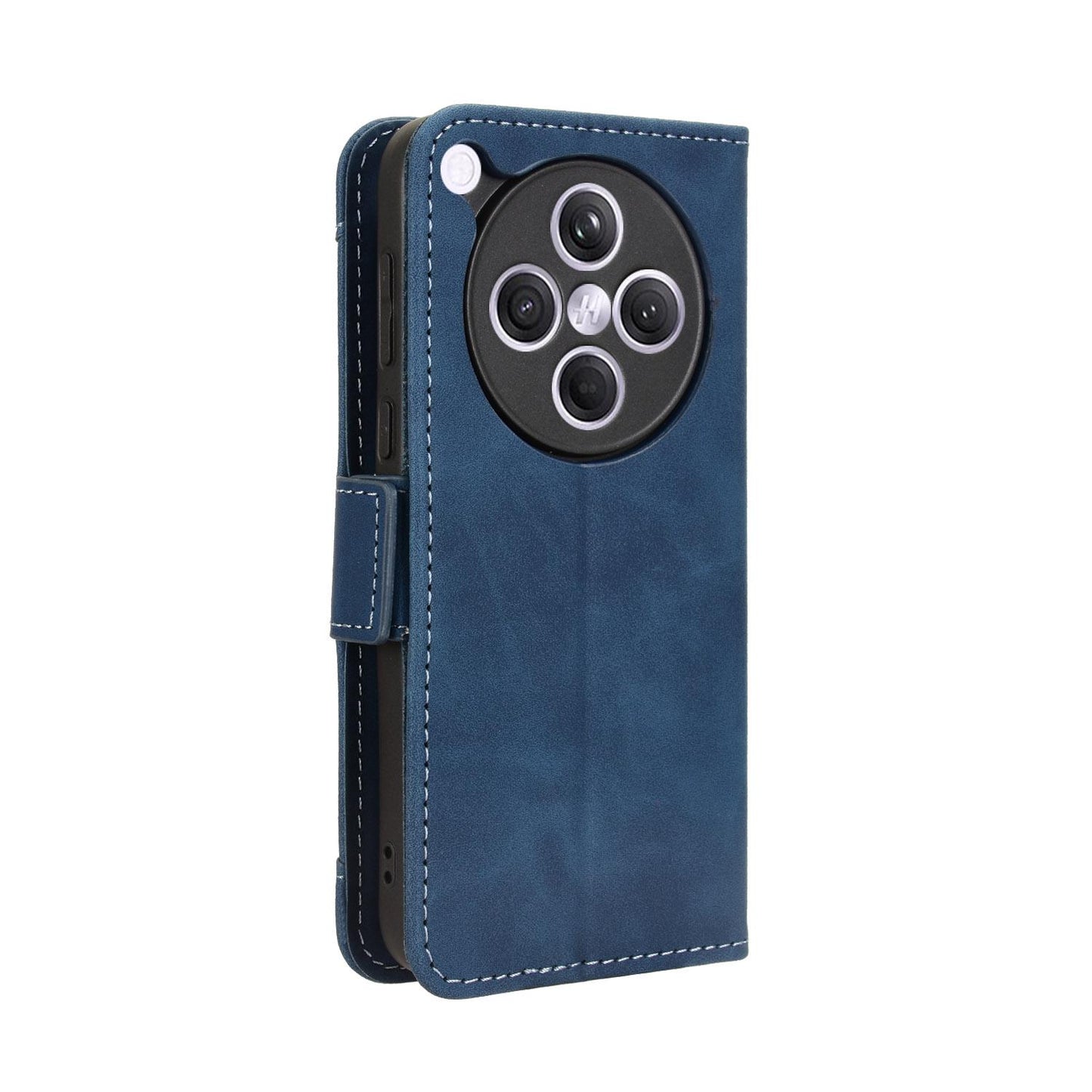 OPPO Find X8s+ 5G Skin Feel PU Leather Wallet Phone Case with Card Slots, Cash Pocket, Magnetic Closure, Built-In Stand, Full Protection TPU Cover