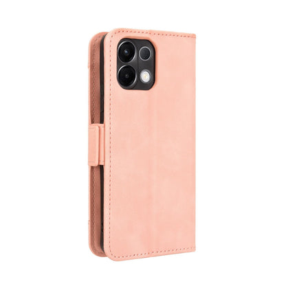 OPPO K13 5G Skin Feel PU Leather Wallet Phone Case with Card Slots, Cash Pocket, Magnetic Closure, Built-In Stand, Full Protection TPU Cover