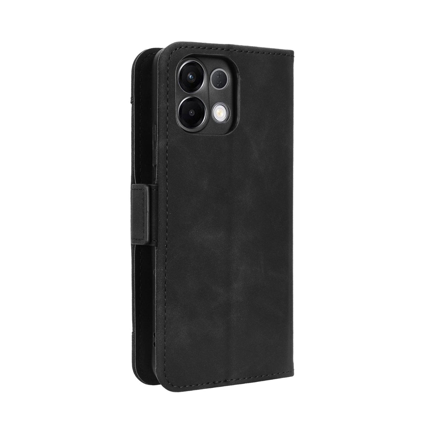 OPPO K13 5G Skin Feel PU Leather Wallet Phone Case with Card Slots, Cash Pocket, Magnetic Closure, Built-In Stand, Full Protection TPU Cover