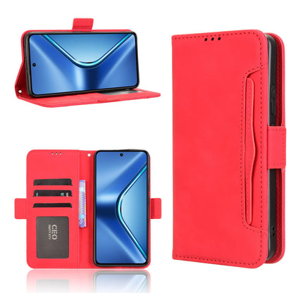 OPPO K13 5G Skin Feel PU Leather Wallet Phone Case with Card Slots, Cash Pocket, Magnetic Closure, Built-In Stand, Full Protection TPU Cover