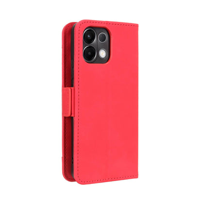 OPPO K13 5G Skin Feel PU Leather Wallet Phone Case with Card Slots, Cash Pocket, Magnetic Closure, Built-In Stand, Full Protection TPU Cover