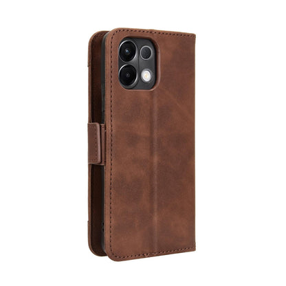 OPPO K13 5G Skin Feel PU Leather Wallet Phone Case with Card Slots, Cash Pocket, Magnetic Closure, Built-In Stand, Full Protection TPU Cover