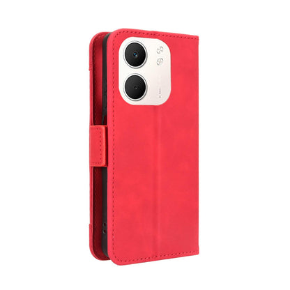OPPO A5x 4G Skin Feel PU Leather Wallet Phone Case with Card Slots, Cash Pocket, Magnetic Closure, Built-In Stand, Full Protection TPU Cover