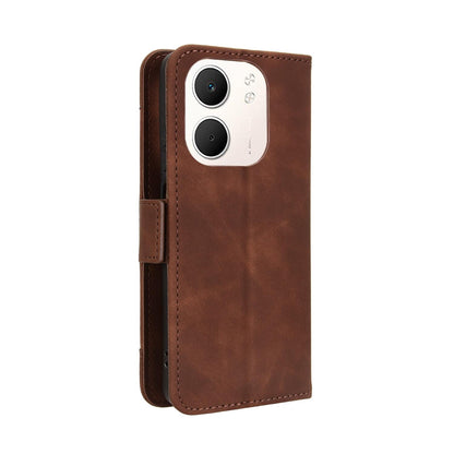 OPPO A5x 4G Skin Feel PU Leather Wallet Phone Case with Card Slots, Cash Pocket, Magnetic Closure, Built-In Stand, Full Protection TPU Cover