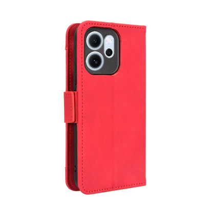 OPPO Reno14 F 5G Skin Feel PU Leather Wallet Phone Case with Card Slots, Cash Pocket, Magnetic Closure, Built-In Stand, Full Protection TPU Cover