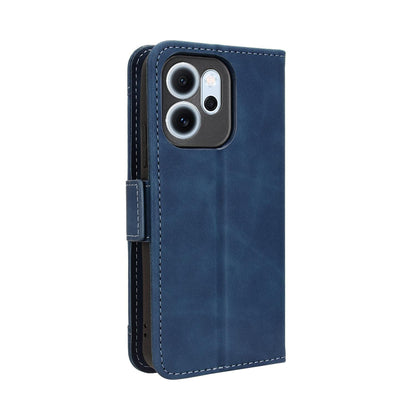 OPPO Reno14 F 5G Skin Feel PU Leather Wallet Phone Case with Card Slots, Cash Pocket, Magnetic Closure, Built-In Stand, Full Protection TPU Cover