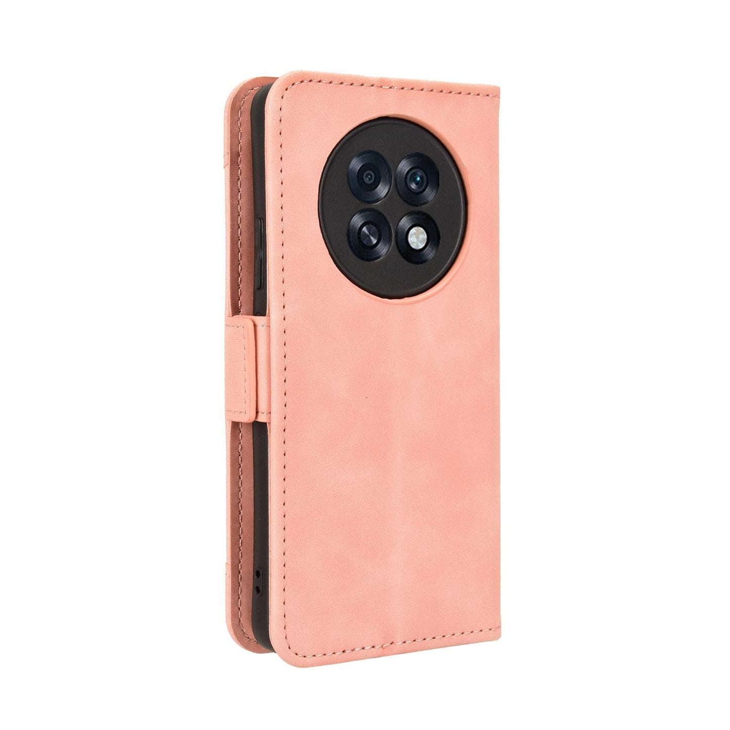 OPPO A6 Max 5G Skin Feel PU Leather Wallet Phone Case with Card Slots, Cash Pocket, Magnetic Closure, Built-In Stand, Full Protection TPU Cover