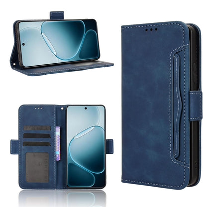 OPPO A6 Max 5G Skin Feel PU Leather Wallet Phone Case with Card Slots, Cash Pocket, Magnetic Closure, Built-In Stand, Full Protection TPU Cover
