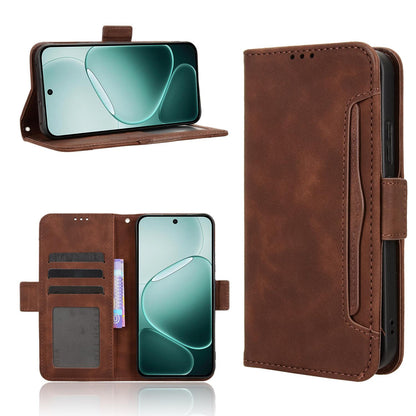 OPPO F31 Pro 5G Skin Feel PU Leather Wallet Phone Case with Card Slots, Cash Pocket, Magnetic Closure, Built-In Stand, Full Protection TPU Cover