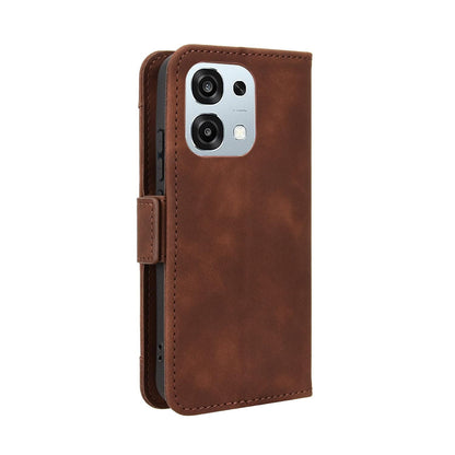 OPPO A6 Pro 4G Skin Feel PU Leather Wallet Phone Case with Card Slots, Cash Pocket, Magnetic Closure, Built-In Stand, Full Protection TPU Cover