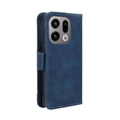 OPPO Find X9 Skin Feel PU Leather Wallet Phone Case with Card Slots, Cash Pocket, Magnetic Closure, Built-In Stand, Full Protection TPU Cover