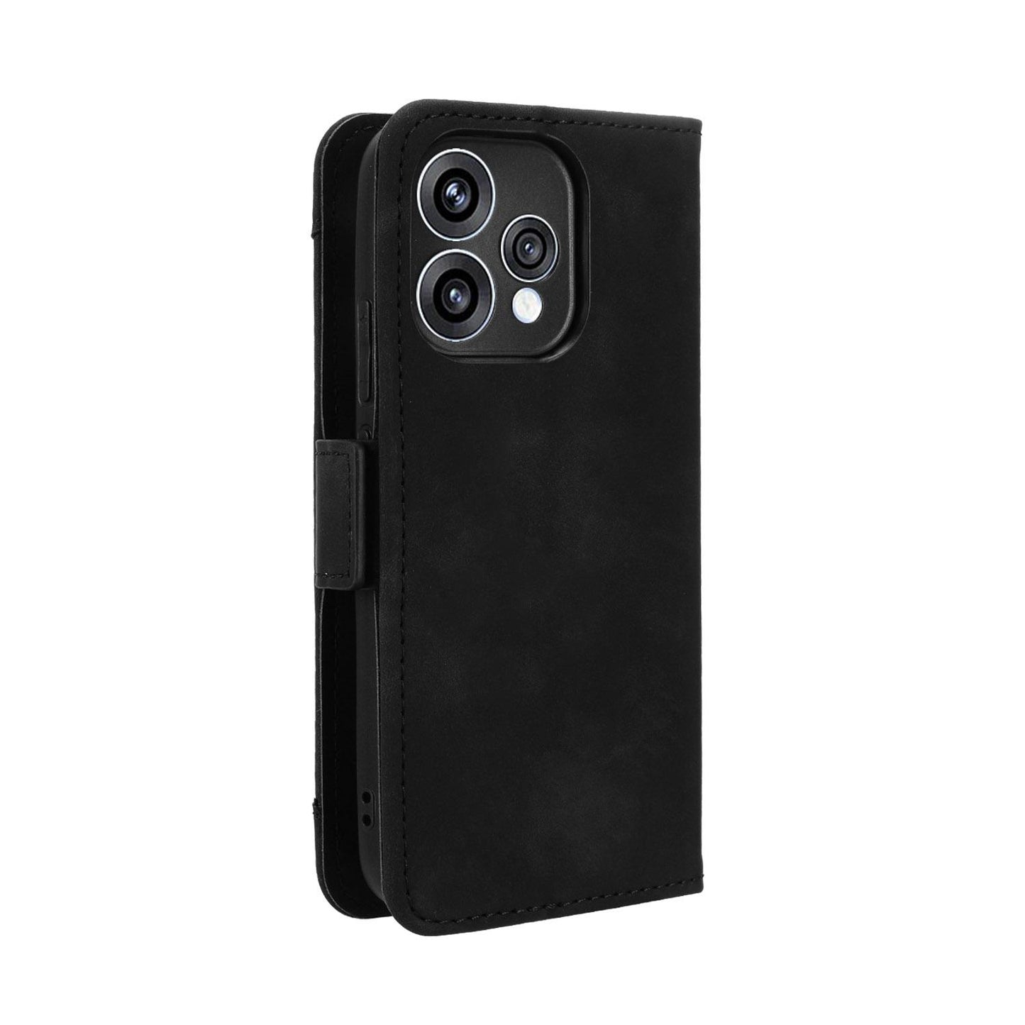 OPPO Reno15 5G Skin Feel PU Leather Wallet Phone Case with Card Slots, Cash Pocket, Magnetic Closure, Built-In Stand, Full Protection TPU Cover
