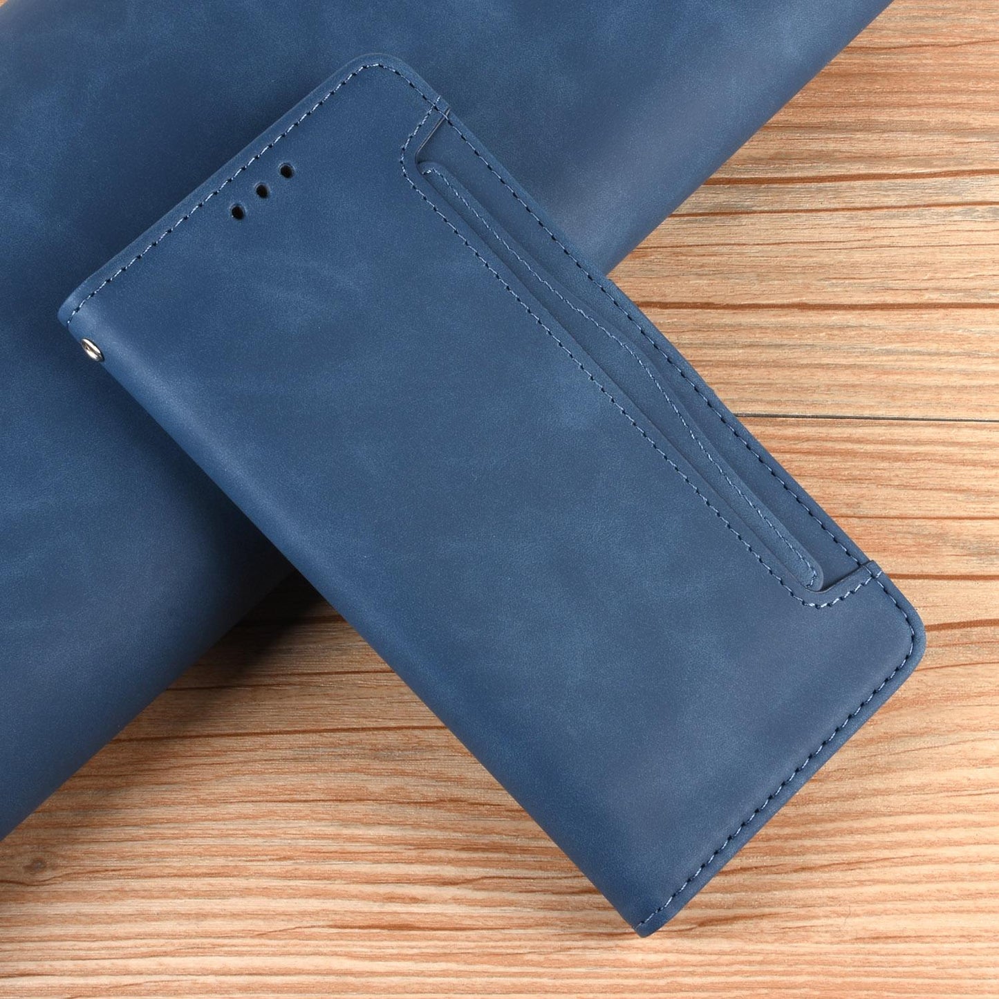 OPPO Reno15c Skin Feel PU Leather Wallet Phone Case with Card Slots, Cash Pocket, Magnetic Closure, Built-In Stand, Full Protection TPU Cover