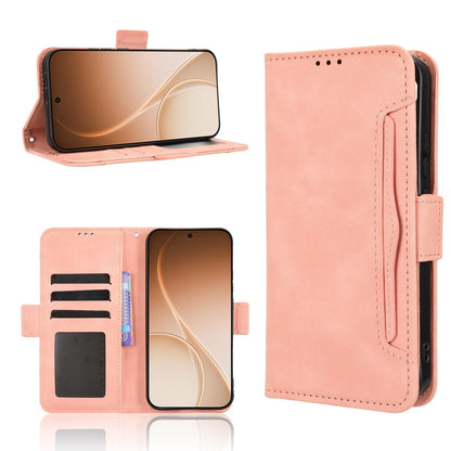 OPPO Reno15 Pro 5G Skin Feel PU Leather Wallet Phone Case with Card Slots, Cash Pocket, Magnetic Closure, Built-In Stand, Full Protection TPU Cover