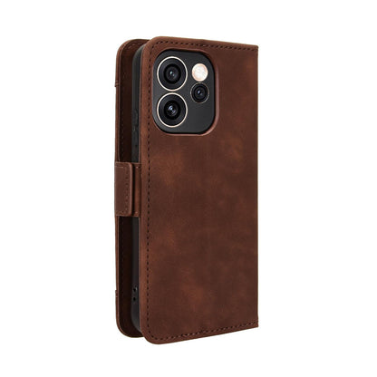 OPPO Reno15 Pro 5G Skin Feel PU Leather Wallet Phone Case with Card Slots, Cash Pocket, Magnetic Closure, Built-In Stand, Full Protection TPU Cover