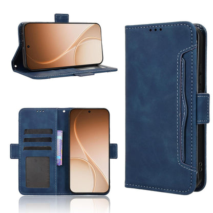 OPPO Reno15 F 5G Skin Feel PU Leather Wallet Phone Case with Card Slots, Cash Pocket, Magnetic Closure, Built-In Stand, Full Protection TPU Cover