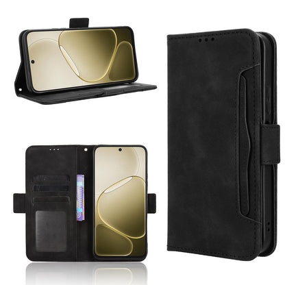 OPPO A6s 5G Skin Feel PU Leather Wallet Phone Case with Card Slots, Cash Pocket, Magnetic Closure, Built-In Stand, Full Protection TPU Cover