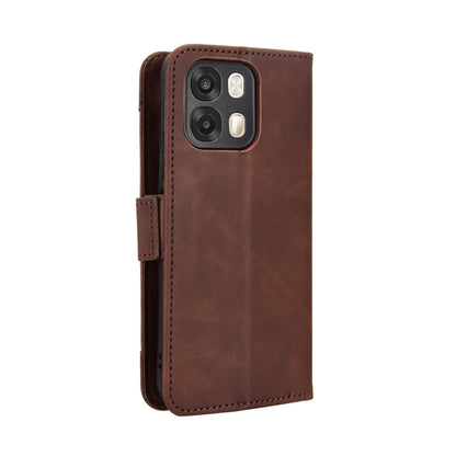 OPPO A6 5G Skin Feel PU Leather Wallet Phone Case with Card Slots, Cash Pocket, Magnetic Closure, Built-In Stand, Full Protection TPU Cover